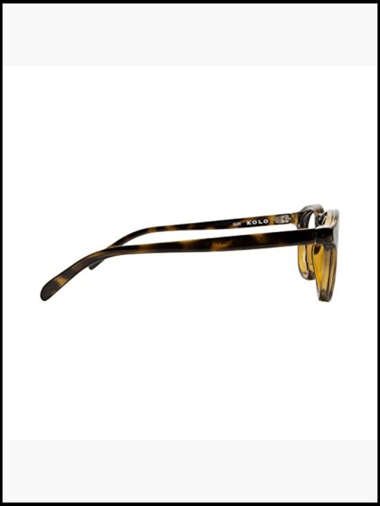 Premium Italian Square Sunglasses, Dark Tortoise Frame, Green Lens, UV main image 5